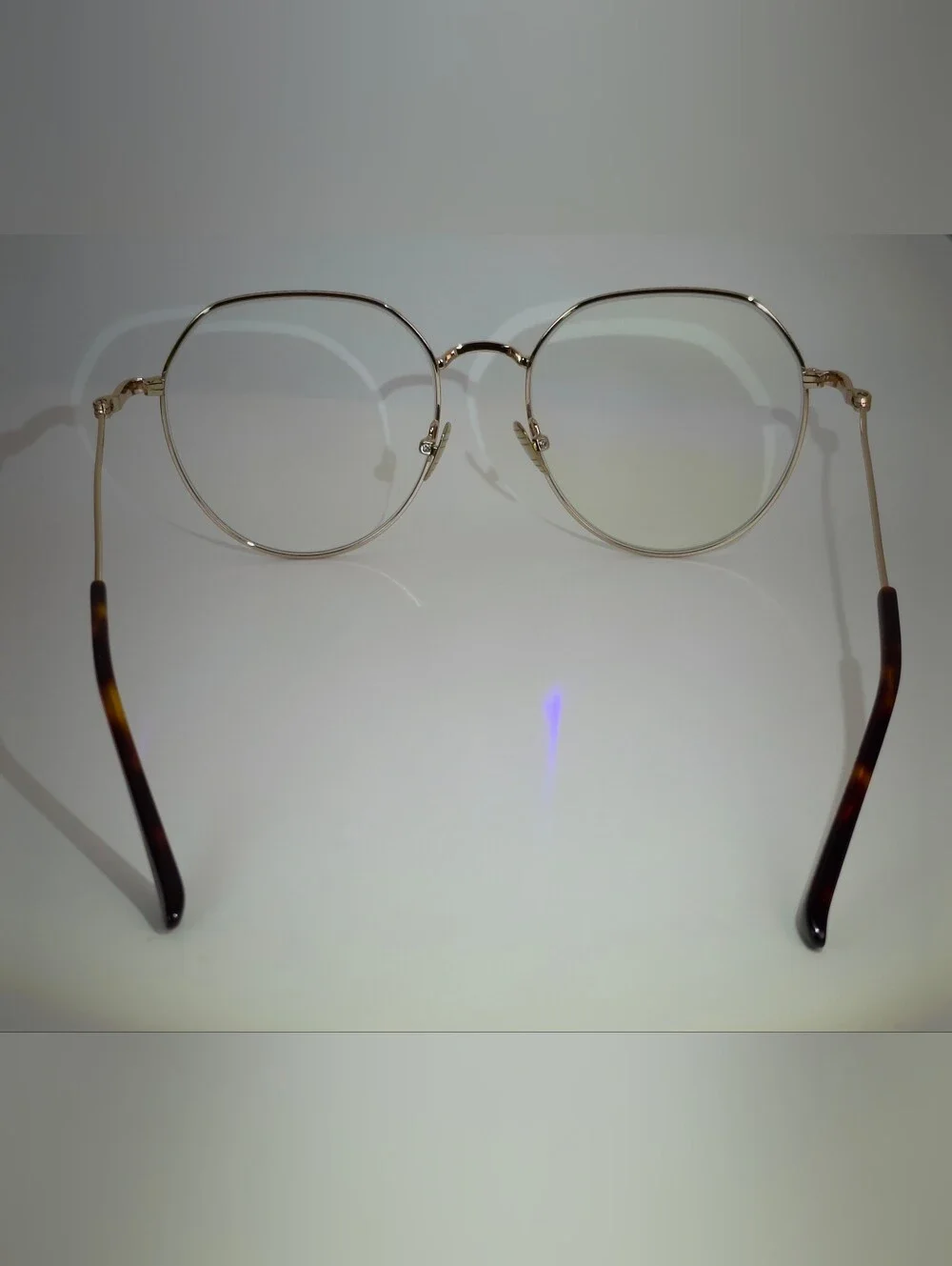 Emotion. Gold Wireframe Round Women's Glasses